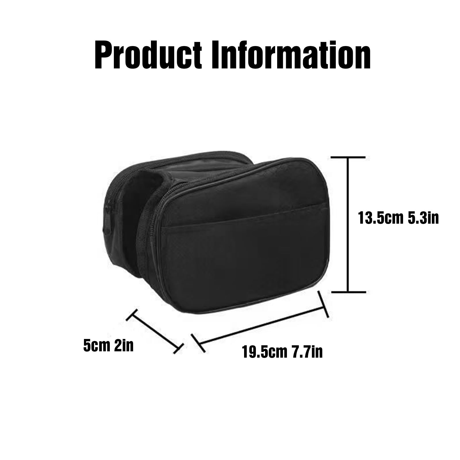 JINKUNYQH 1 SET Bicycle Bicycle Front Frame Bag Waterproof Cycling Bag Bicycle Accessories Suitable for Men Compatible with Mobile Phones
