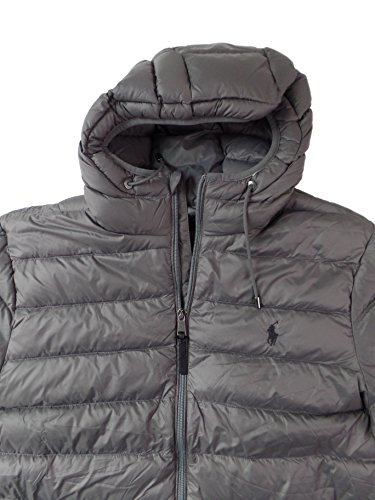 polo ralph lauren men's full zip hooded puffer jacket