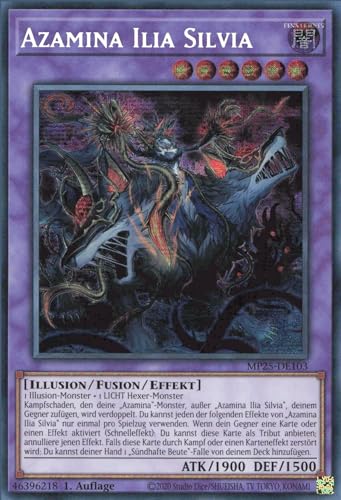 Azamina Ilia Silvia MP25-DE103 Secret Rare Deutsch Boosterfrisch 1. Auflage - 2025 Mega-Pack Tin - mit ReCollectibles-Versandschutz - für Yu-Gi-Oh!