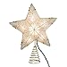 Kurt Adler 10 Light 8.5-Inch Gold Reflector Star Treetop