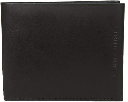 Cartera de piel para hombre 2CC TOMMY HILFIGER artículo AM0AM01644 HO UNO BILLFOLD cm.11 x 9, 002 Nero - Negro, UNICA - ONE SIZE