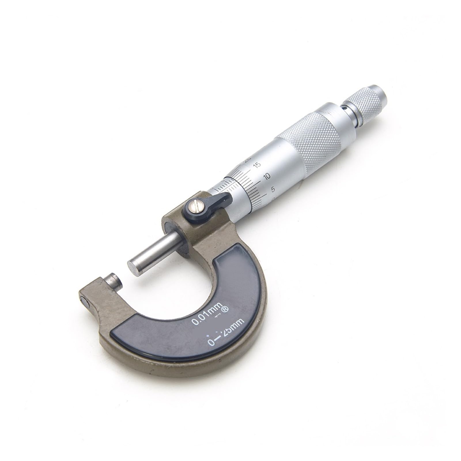 Zklgs 0-25Mm High Precision Stainless Steel Micrometer Measuring Range Resolution 0.01Mm Stainless Steel Engraving Measuring Tools