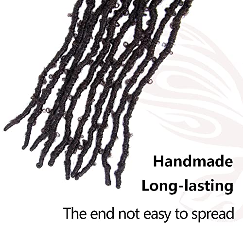 Long Butterfly Locs Crochet Hair 24 Inch 8 Packs Light Weight & Soft Distressed New Faux Locs Pre-Looped, 4#(Brown) #TOP3