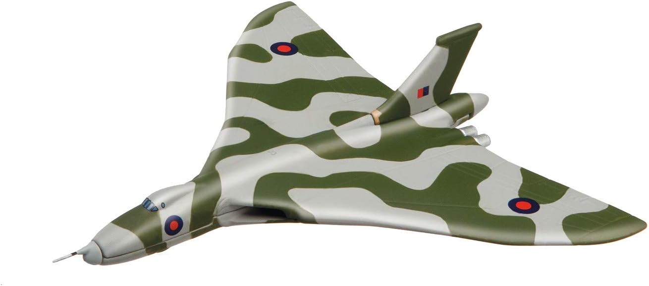 Diecast Flying Aces Avro Vulcan Miniature Display Model Aircraft CS90649, Gray & Green