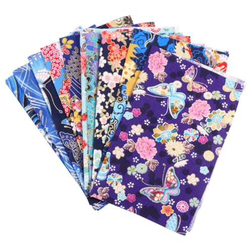 GRADENEVE 10piezas Tela Patchwork Algodón para DIY Diseño Floral para Cojines Patchwork Manualidades y Costura Creativa