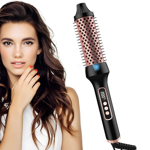 Cepillo Rizador | Cepillo Térmico Rizador Alisador,Peine Con Temperatura Ajustable Para Mujeres, Herramientas De Peinado Térmico Para Casa Y Viaje