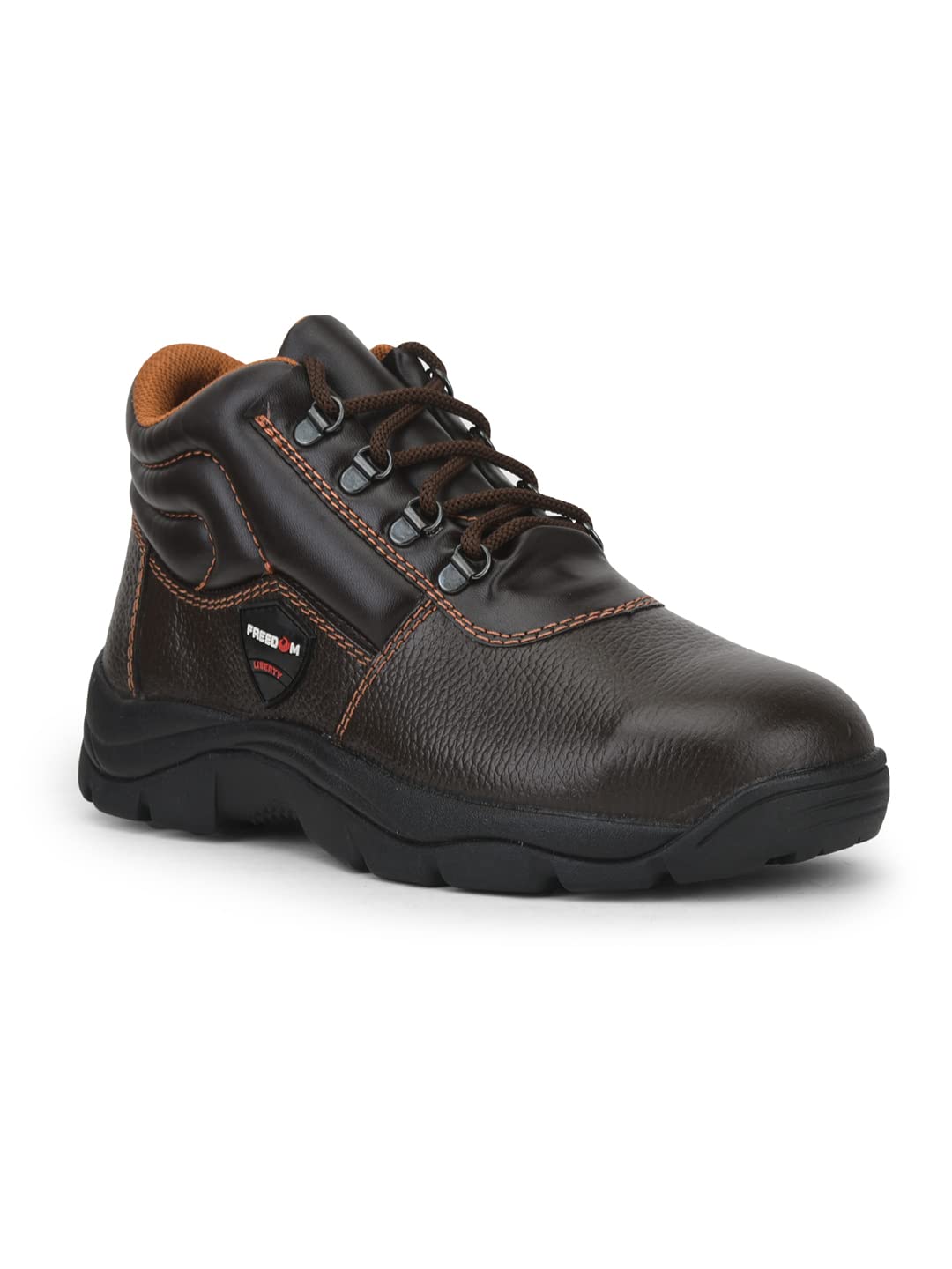 Freedom Armour-AK Lacing Safety Shoes for Men | Leather Sole| Water Resistance |Padded Foam Insole| Comfortable for All Weather | Shock Absorber|-image-23