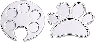 FRCOLOR 2 Pçs Paleta De Anel De Mistura De Maquiagem Anel De Arte Anel Wearable Arte Polonês Suporte Bandejas De Ferramentas Mini Polonês Gel De Manicure Bandeja De Unhas Paleta De Unhas