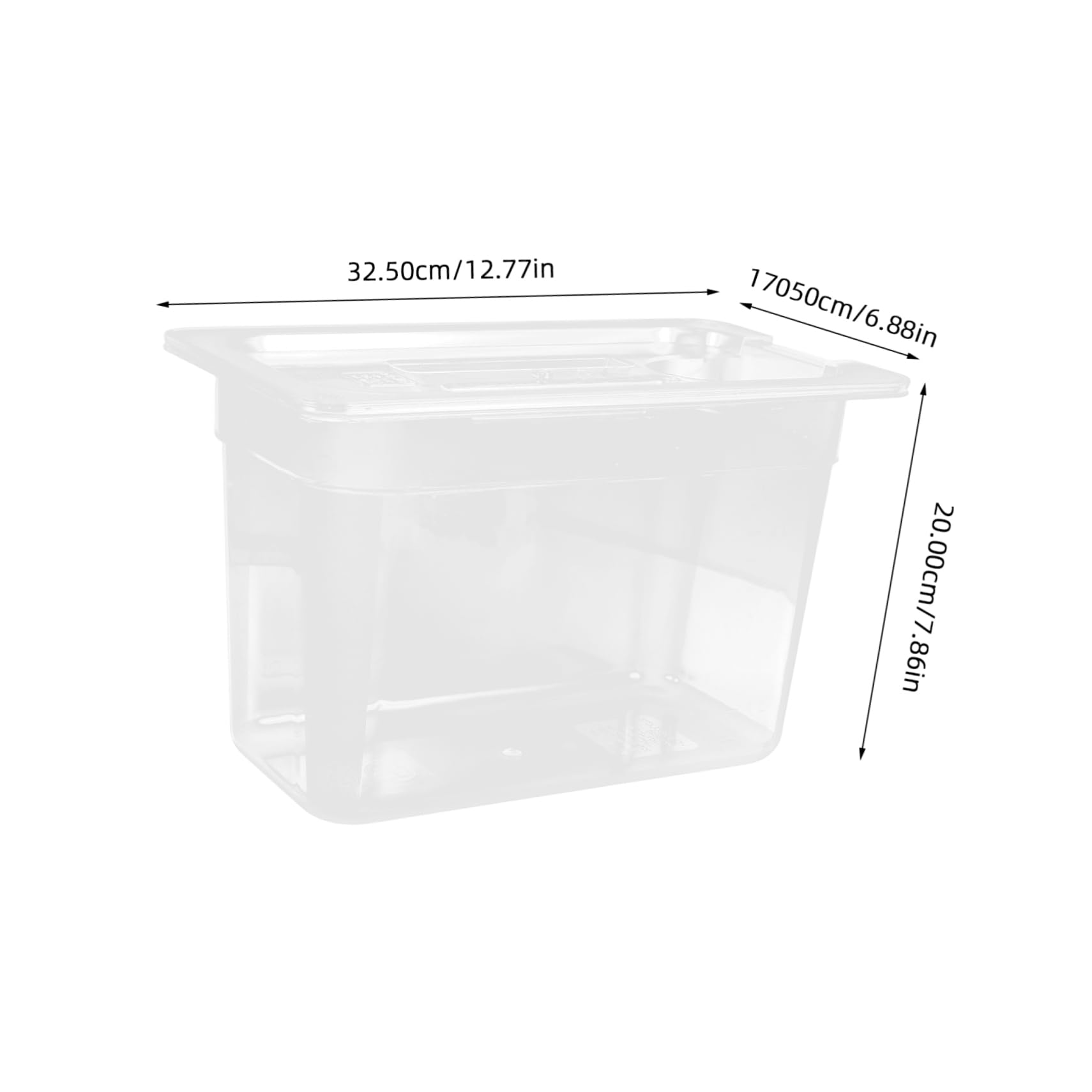 JECOMPRIS 1Pc Convenient Slow Cooker Container Transparent Multipurpose Storage Case Kitchen Slow Cooker Holder for Sous Vide Cooking Easy to Clean and Maintain