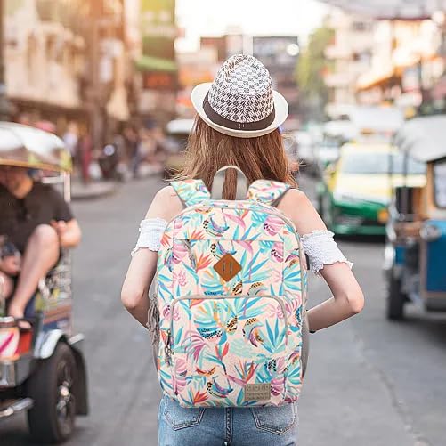 Miniatura 2 de KEOFID Mochila clásica para laptop para hombres y mujeres, antirrobo con carga USB, resistente al agua, compartimento para laptop de 15.6 pulgadas,