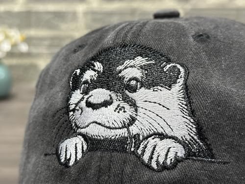 Image of Embroidered Animal Hat Gift for Men Women, Adjustable Baseball Cap | Animal Lover Collection, Casual Outdoor Wear, Breathable Cotton Fabric, Adjustable Buckle Closure