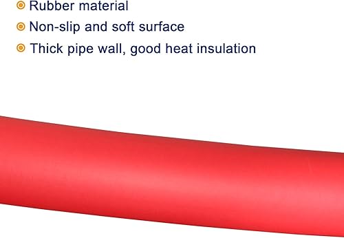Miniatura 3 de MECCANIXITY Empuñadura de tubo de espuma empuñaduras 1.063 in ID 1.457 in OD 3.3ft rojo para utensilios, fitness, herramientas mango soporte