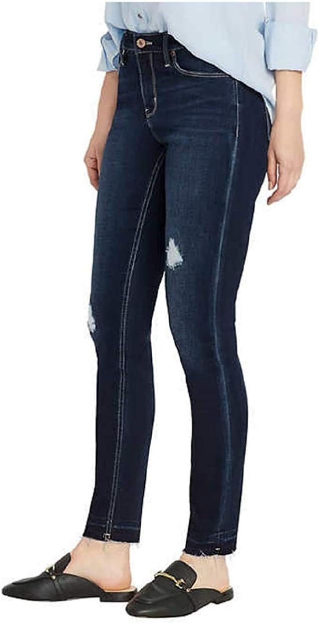 Buffalo David Bitton Ladies' Jess Rip and Repair Jean (Dark Blue, 14/34)
