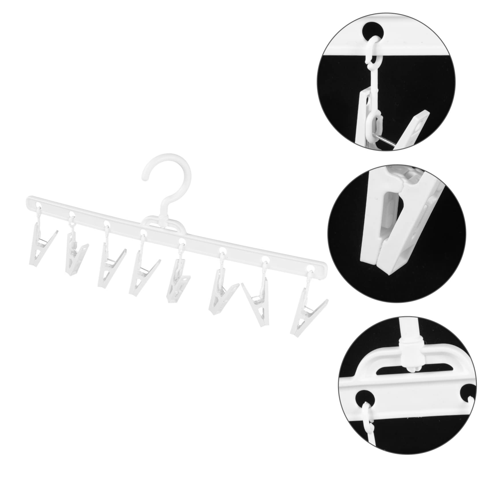 Healeved 4piezas Organizador De Sombreros Para Armario Perchero Multifuncional Clips Soporte Para Gorras y Toallas Ahorra Espacio Dormitorios y Cocinas