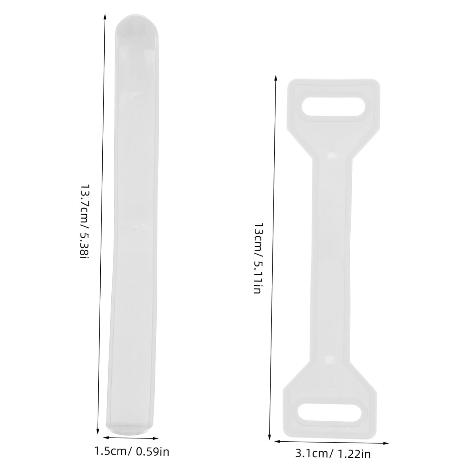 MUCKLILY 100pcs Moving Straps Carrying Straps Pe Shipping Straps or White Cardboard Straps