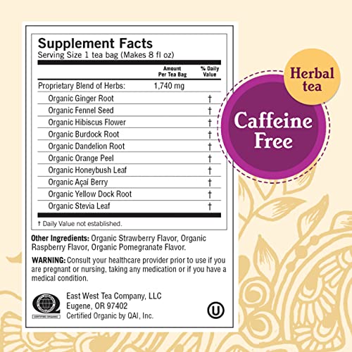 Yogi Tea - Berry Detox Tea (6 Pack) - Healthy, Cleansing Antioxidant Blend - Caffeine Free - 96 Organic Herbal Tea Bags #TOP2