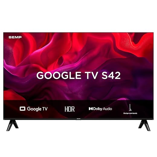 Smart TV SEMP 32” com Google TV HD