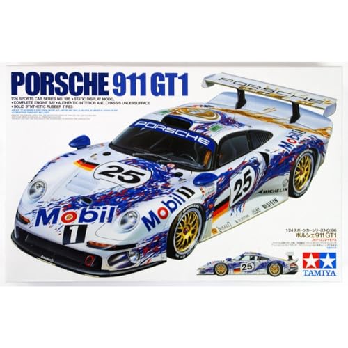 ✨未使用品✨TAMIYA 1/24 Porsche 911 GT1 No.186 TAMIYA 1/24 Sports Car Series No.186 Porsche 911 GT1 Plastic Model