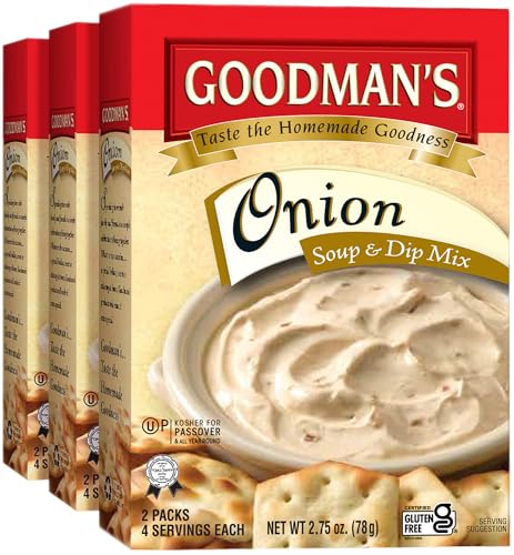 Goodmans Onion Soup & Dip Mix KFP 2.75 Oz. Pack Of 3.