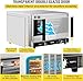 VEVOR Commercial Convection Oven, 66L/60Qt, Half-Size Conventional Oven Countertop, 1800W 4-Tier Toaster w/Front Glass Door, w/Trays Wire Racks Clip Gloves, 120V