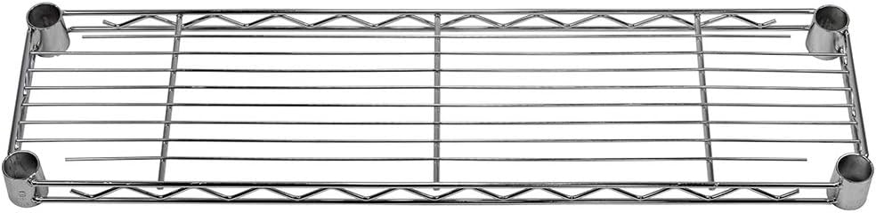 Shelving Inc. 8" d x 30" w Chrome Wire Shelving with 2 Tier Shelves, Weight Capacity 800lbs Per Shelf - Image 3