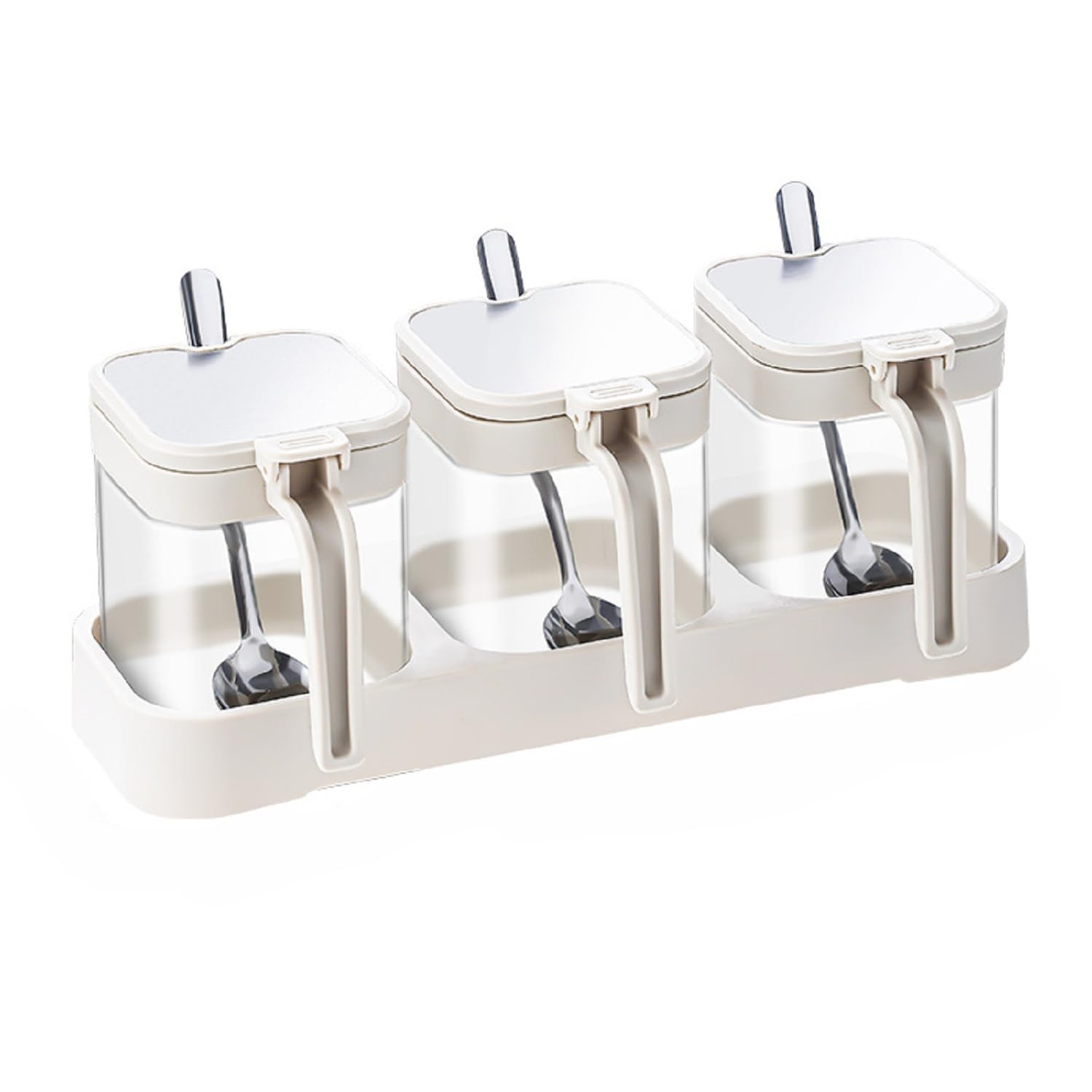 Amazon｜3個 調味料入れ 調味料ポット 調味料ストッカー おしゃれ