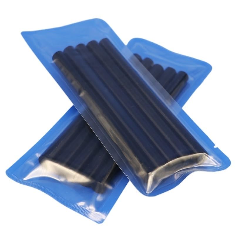 Colla A Caldo 7mm Stick di colla a caldo neri da 11 mm x 5 pezzi for pistola for colla elettrica, album artigianali, accessori in lega, for auto, senza vernice Colla A Caldo Ricariche(150mmBlack20Pcs)