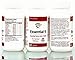 Vegan Certified Essential 9 Pure Free-Form Amino Acid Capsules for Immunity, Muscle Protection, Wellness, and Energy