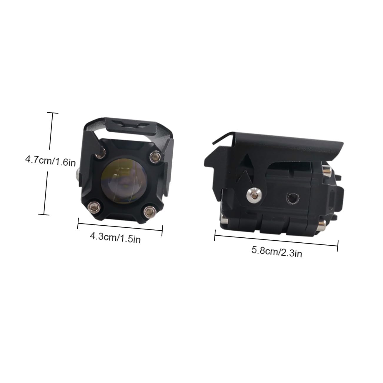2pezzi Fari Impermeabili Led Per Motociclette Luce Di Posizione Lavoro e Nebbia Alta Luminosità e Basso Consumo Energetico