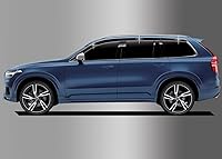 Vista 8 de Protectores de lluvia para Volvo XC90 2016-2022 (6 unidades) estilo cinta tintada humo