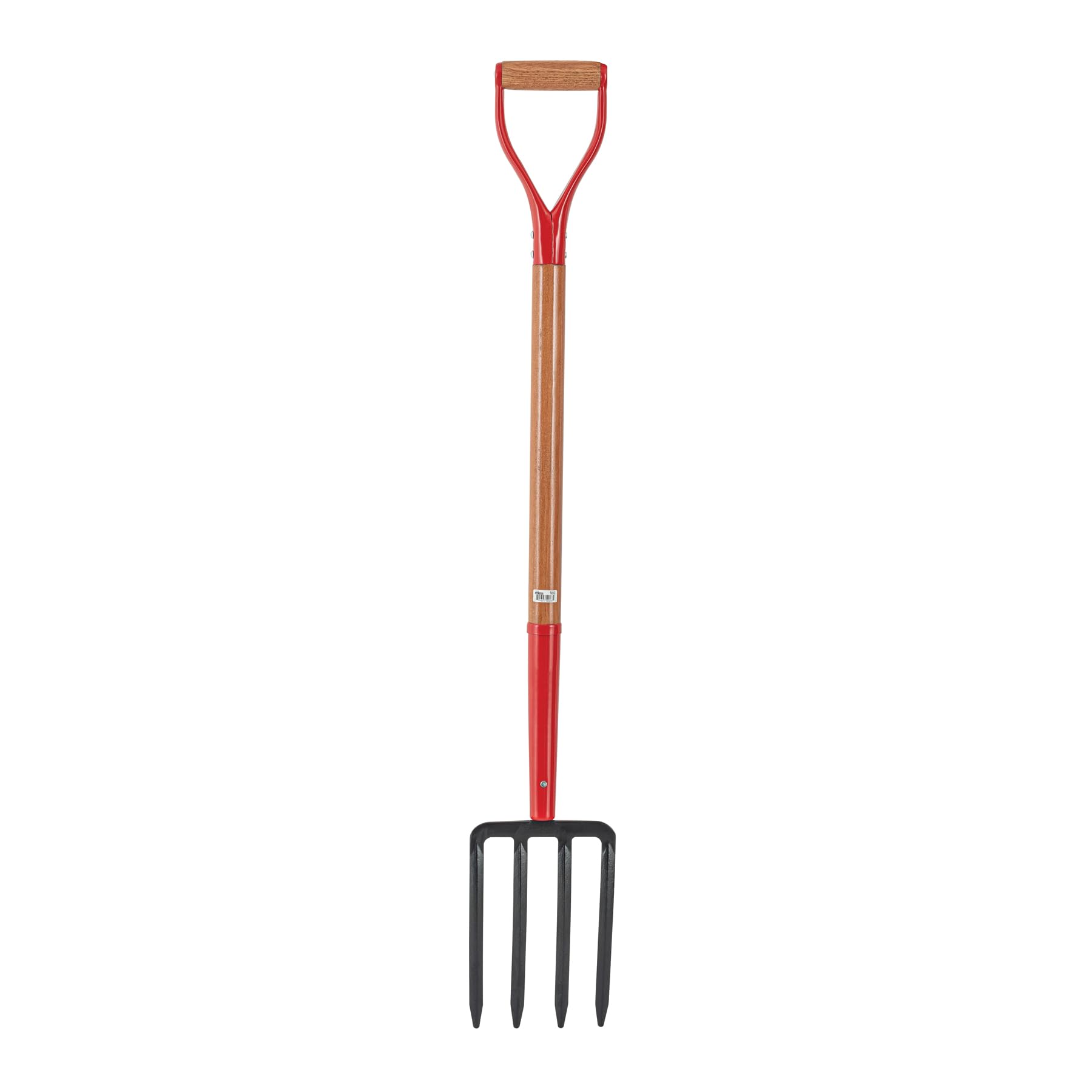 Truper Spading Fork, 4-Tine Steel Head, 30-Inch, Wood D-Handle, Heavy-Duty Garden & Landscaping Digging Fork (Model 30293)
