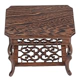 Utilisation polyvalente : peut servir de support pour plantes, de socle pour vases, de présentoir à bonsaïs ou de socle pour sculptures, de présentoir de style chinois ou de support en bois pour vases