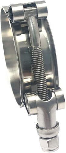 Miniatura 6 de ISPINNER Paquete de 2 abrazaderas de manguera de acero inoxidable de 1.75 pulgadas, rango de abrazadera de 51 a 2.323 in para diámetro interior de