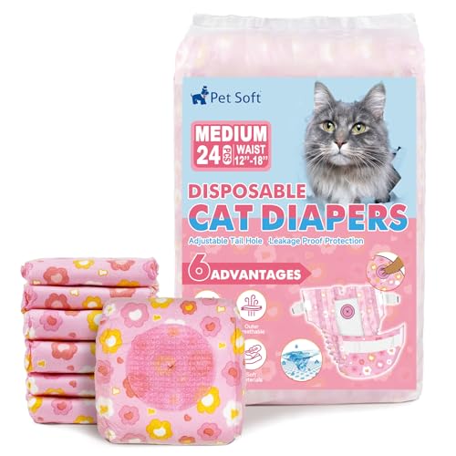 Pet Soft Disposable Cat Diapers Medium