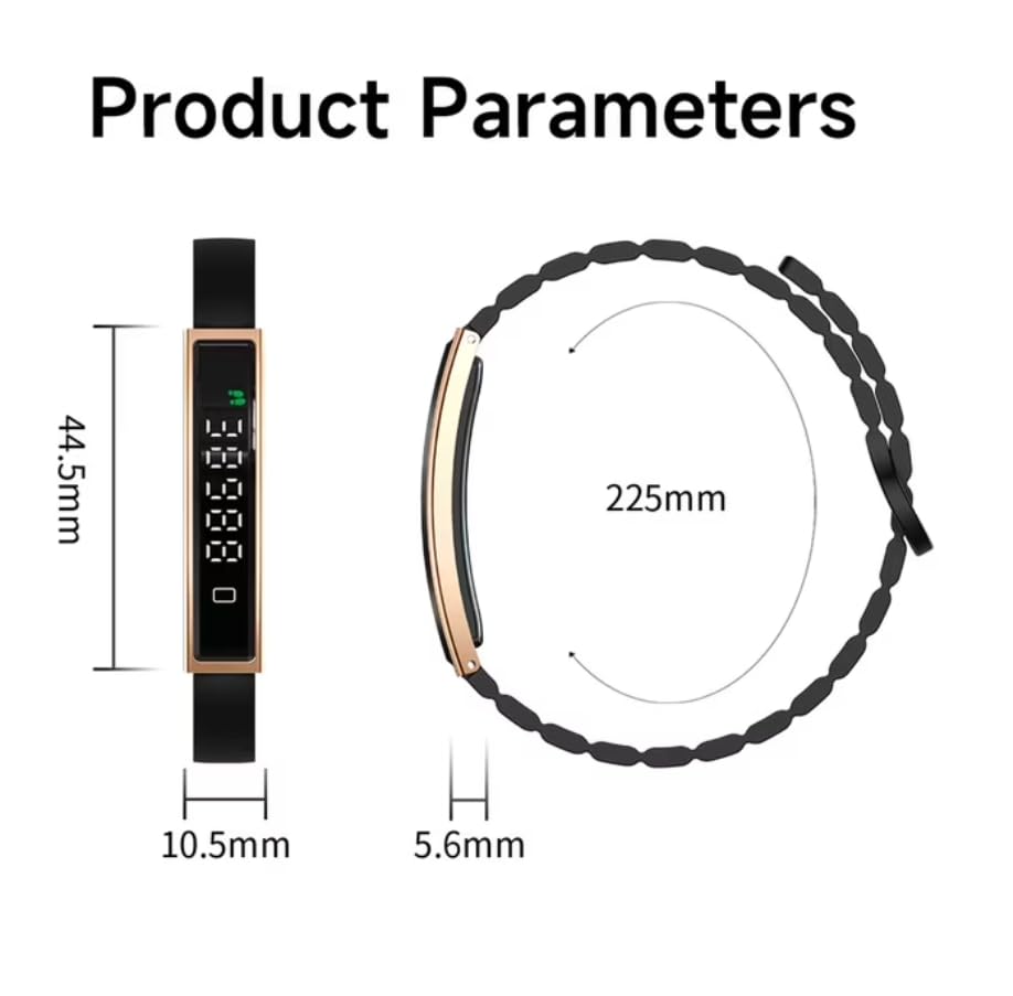 Schlafüberwachungsarmband mit Vibrationsalarm, Schlafüberwachung und Aktivitätstracker mit Herzfrequenzmesser, wasserdichtes Sportarmband für Schlafüberwachung und Training