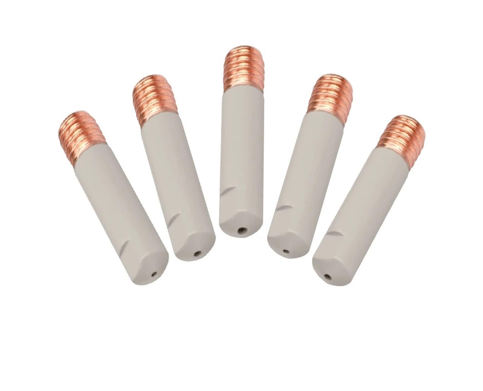 xuyuyan MB 15AK Welding Contact Tips new Coating Protect 25mm M6 Gas Nozzle Tip 0.8mm-1.2mm MIG Welding Torche Welding Tool Parts(1.0MM,20PCS)