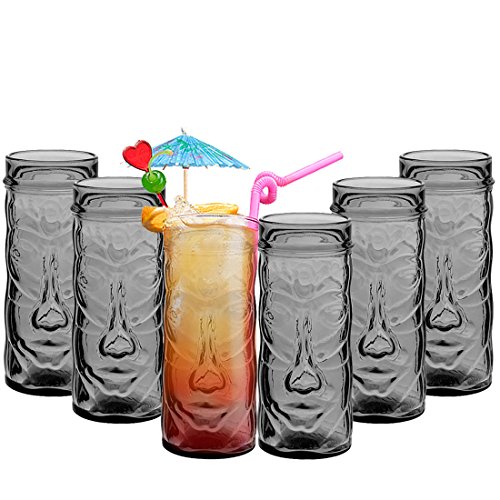 Tiki - Vasos de cóctel con diseño hawaiano