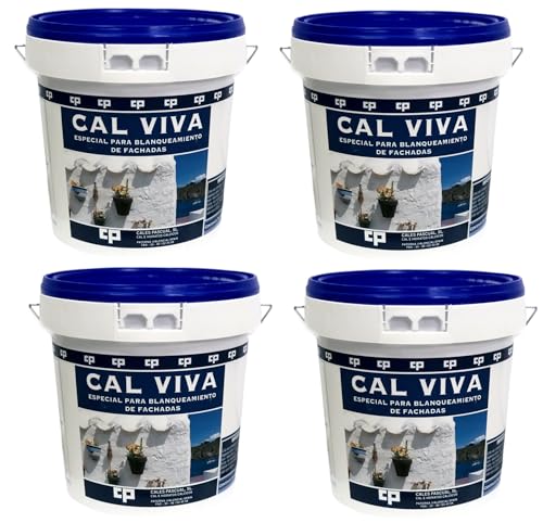 Cal Viva En Piedra Especial Para Blanqueamiento En Material De Construccion, Arboles Y Para Desinfeccion De Aguas (4, Cubo, 3 Kg)