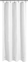 Vista 22 de Mrs Awesome Forro de Cortina de Ducha Extra Largo con 3 Imanes, Cortina de Ducha Larga de Plástico PEVA Blanco para Baño Impermeable, 72 x 84
