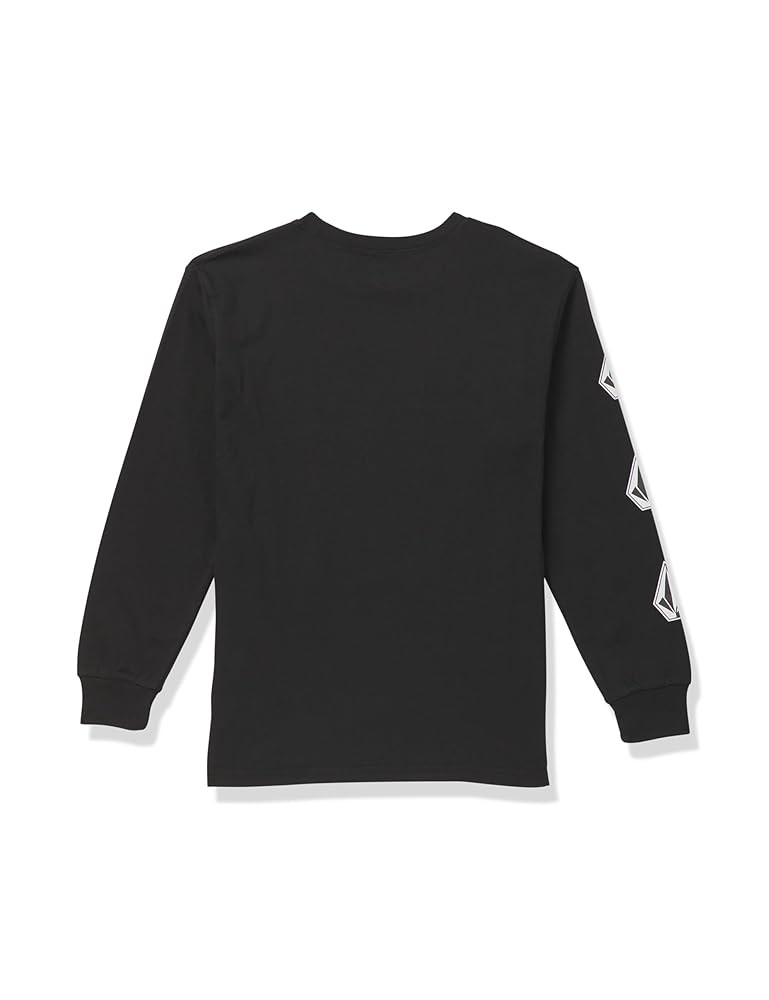 STONE ｜LONG-SLEEVED ROUND NECK T-SHIRTS (21244 Co Stone Island - Long sleeve crew-neck sweater black - The Corner