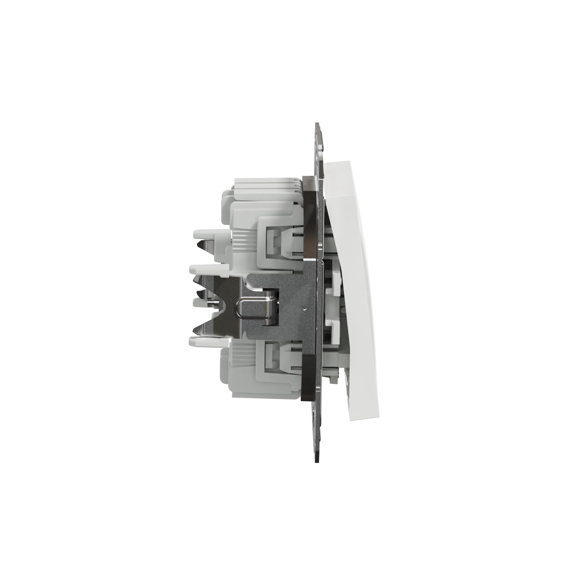 Schneider Electric Asfora EPH0670121D przełącznik podwójny. podtynkowy 10 AX- 250 V, zaciski wtykowe, biały