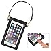 AnsTOP Lightweight Leather Mini Pouch Small Crossbody Bag Cell Phone Purse Wallet Shoulder Bags for Women, Fit with iPhone 11, X, 8 Plus (Black)