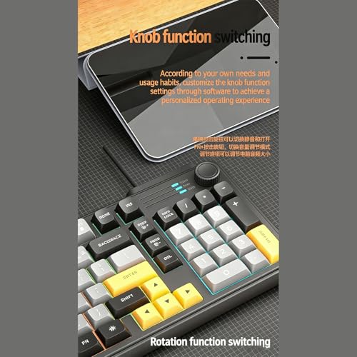 Clavier de jeu rétroéclairé à membrane avec bouton de commande multimédia