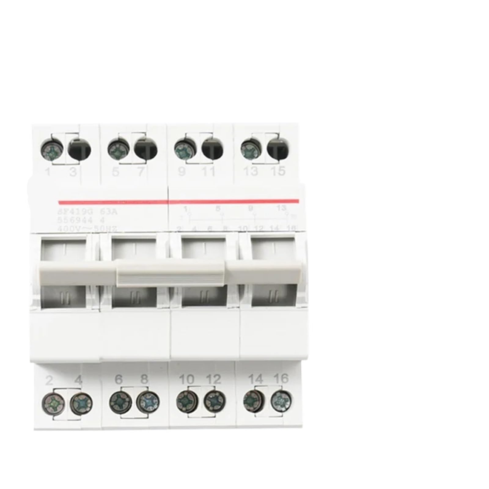 OSHZIKJII 1PCS 1P 2P 3P 4P 16A 32A 40A 63A Breaker(2P,40A)