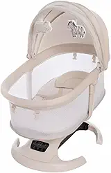 Mastela Cadeira Bebê Balanço Automático Moisés Multimotion Infiniorbit Bluetooth, Músical, Bege - Até 15 kg