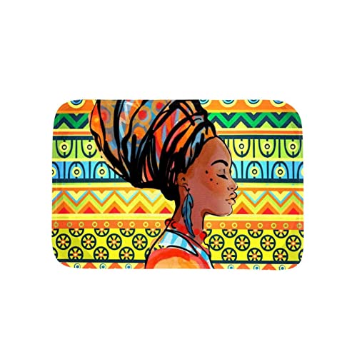 Vbfofbv Rug For Bedroom, Bath Mat, Kitchen Rug, Washable Throw Rug For Kitchen, Laundry, Doorway, Porch, African Woman Pattern Vintage Ethnic Art Tribal #TOP2