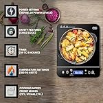 OMEO Portable Induction Cooktop Hot Plate Countertop Burner 1800 Watts Induction Burner with LCD Sensor Touch, LED Display, 10 Temperature Levels, Child Safety Lock, Auto Shutoff Function - Image 2