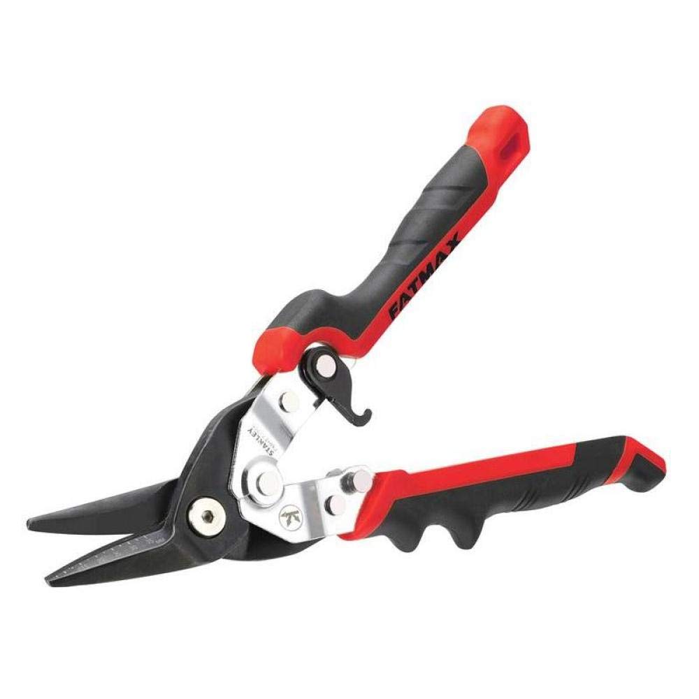 Stanley Tools STA073755 FatMax Red Ergo Aviation Snips Left Cut 250mm (10in)