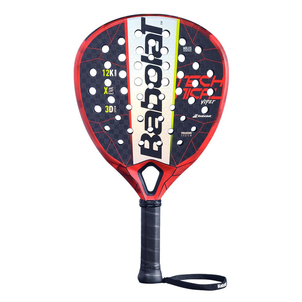 Raquete de Padel Babolat Technical Viper Preta e Vermelha | Amazon