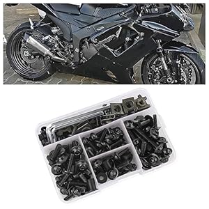 177Pcs Motorcycle Fairing Bolt Kit,M5 M6 Aluminum Screws Bolts Fasteners Of Fairings For Motorcycle Accessories,Universal Motorcycle Windshield Bolts,Professional Auto Parts 7 51aec5yklol. sl500 . ss300